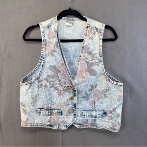 1980s crop fit 100 percent cotton vest Vivaldi vintage vest large
